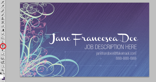 Design a Quick Elegant Feminine Business Card in 10 Simple Steps 10