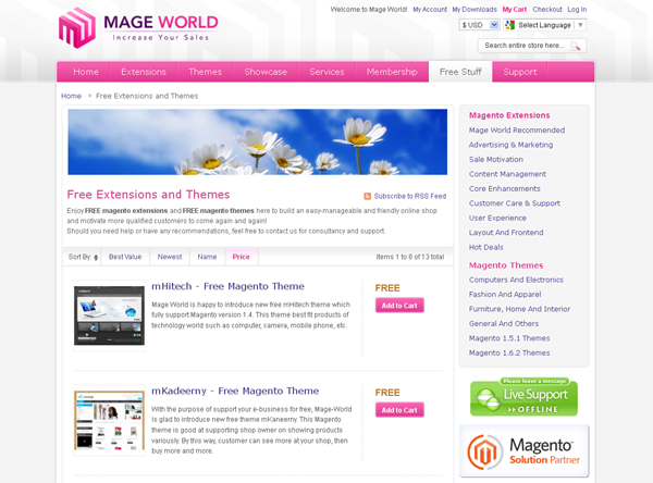 Websites to Download Free Magento Templates 5