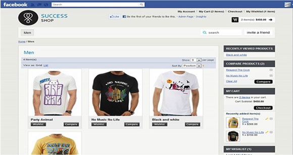 Top 5 Online Stores to Like on Facebook 1