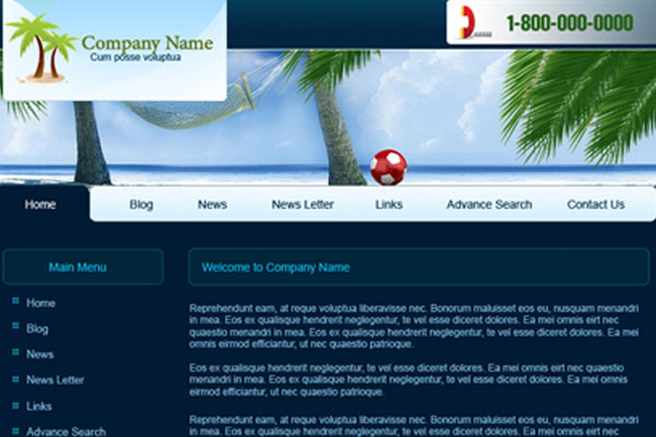20 Best Free Travel Website Template 10