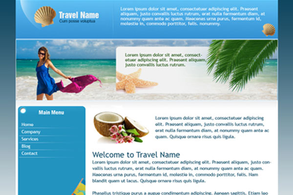 20 Best Free Travel Website Template 11
