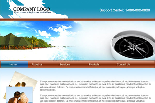 20 Best Free Travel Website Template 12