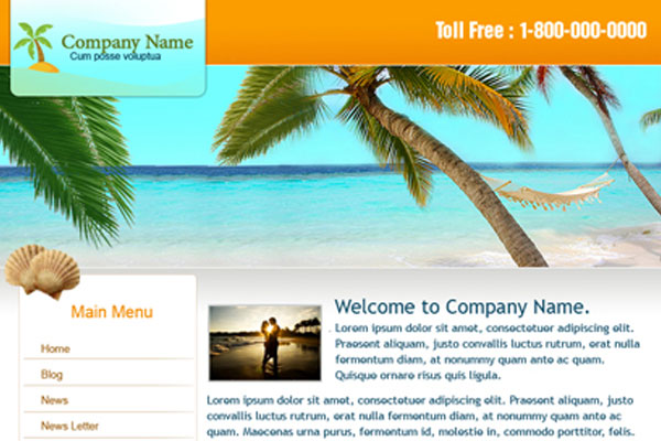 20 Best Free Travel Website Template 14