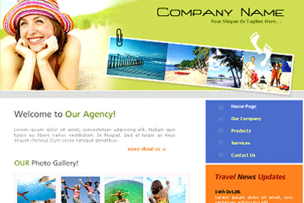 20 Best Free Travel Website Template 15