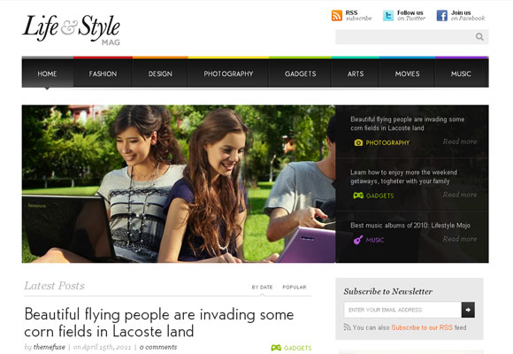 10 WordPress Themes to Make Your Blog Look Fashionable 5