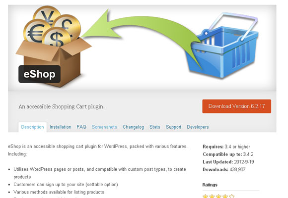 10 Free and Premium Shopping Cart Plugins for WordPress 4