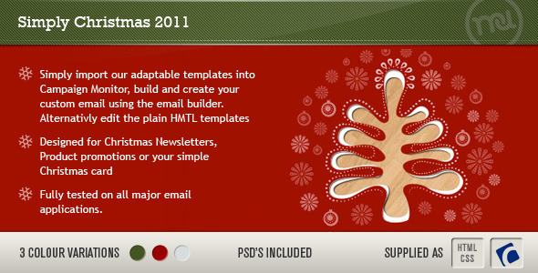 20 Beautiful Newsletter and Website Templates for Christmas Season 10