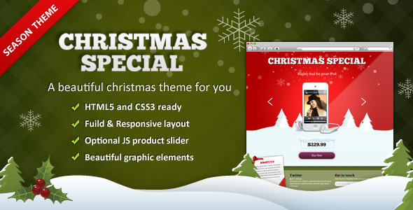 20 Beautiful Newsletter and Website Templates for Christmas Season 11