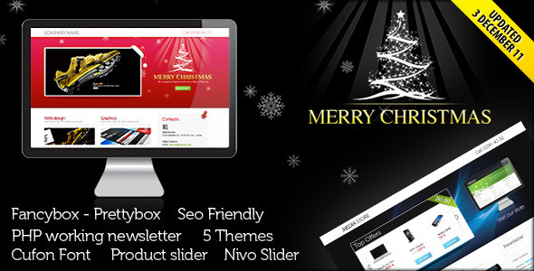 20 Beautiful Newsletter and Website Templates for Christmas Season 13