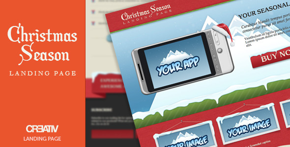 20 Beautiful Newsletter and Website Templates for Christmas Season 14