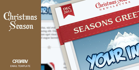 20 Beautiful Newsletter and Website Templates for Christmas Season 2