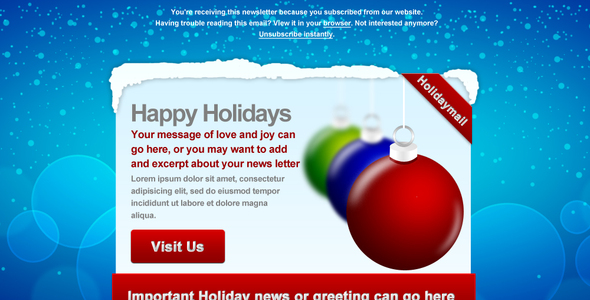 20 Beautiful Newsletter and Website Templates for Christmas Season