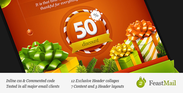 20 Beautiful Newsletter and Website Templates for Christmas Season 4