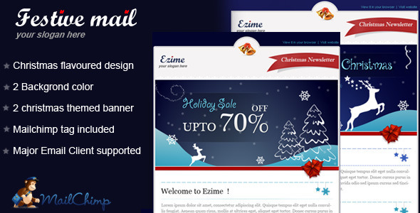 20 Beautiful Newsletter and Website Templates for Christmas Season 9