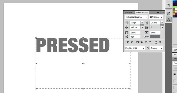 Creating a Letterpress Effect Using Text and Shapes 2 Creating a Letterpress Effect Using Text and Shapes 2