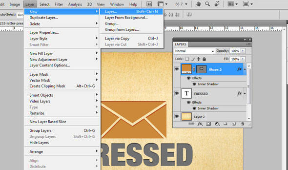 Creating a Letterpress Effect Using Text and Shapes 9 Creating a Letterpress Effect Using Text and Shapes 9