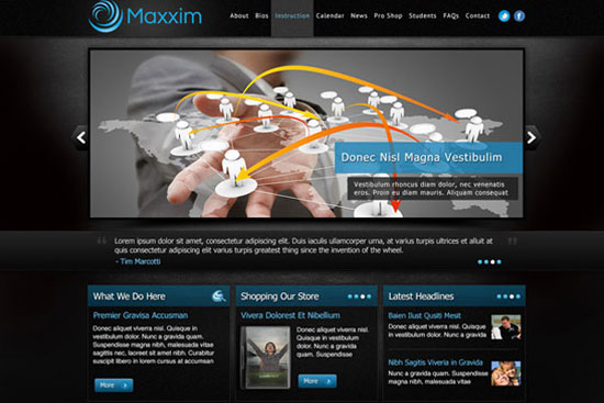 30 Fresh PSD Website Templates for Free Download 7
