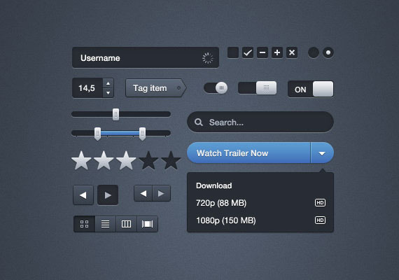 15 Free and Useful Web User Interface PSDs 4