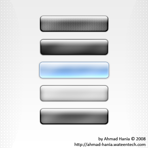 15 Useful Set of Free Buttons in PSD for Web Designers 8