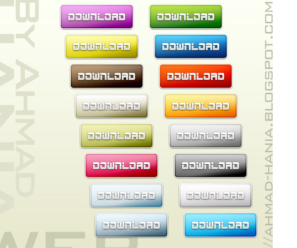 15 Useful Set of Free Buttons in PSD for Web Designers 9