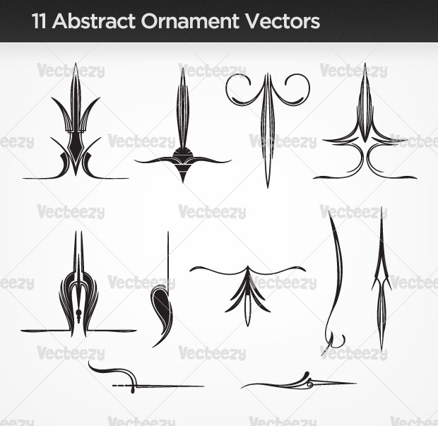 20 Free Set of Ornaments Vector Resources 11