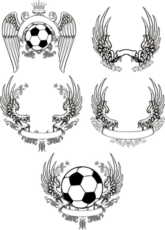 20 Free Set of Ornaments Vector Resources 12
