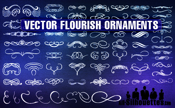 20 Free Set of Ornaments Vector Resources 2