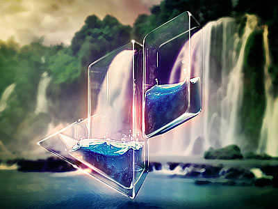 Glass Logo Design Artwork