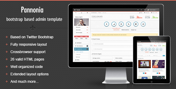 10 Responsive Admin Console HTML Templates 4