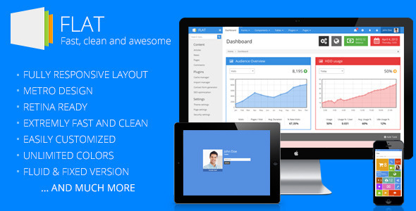 10 Responsive Admin Console HTML Templates 5