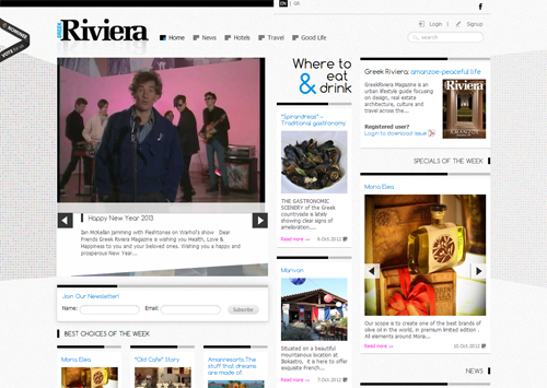 A Showcase of Beautifully Designed Websites for Magazines 5 A Showcase of Beautifully Designed Websites for Magazines 5