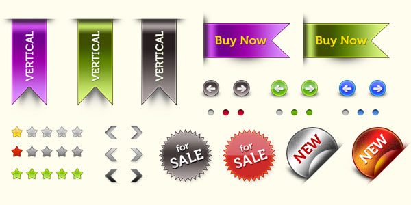 20 Useful Set of Free Web Element PSD 16