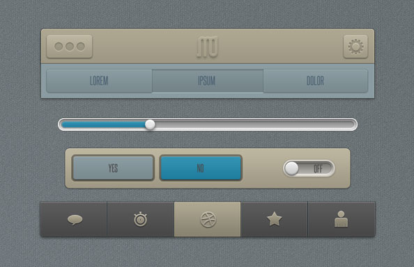 20 Useful Set of Free Web Element PSD 19