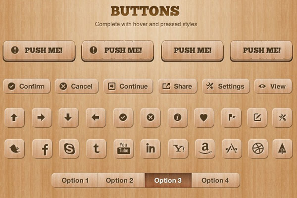 20 Useful Set of Free Web Element PSD 7