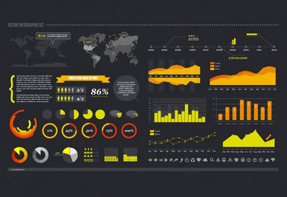 10 Free Design Kits (PSD, AI, and EPS Files) to Create Infographics 9