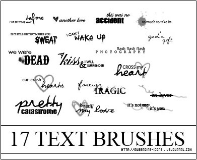 Free Resource: Text Brushes for Designers 11
