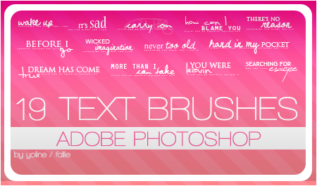 Free Resource: Text Brushes for Designers 16