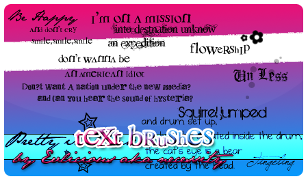 Free Resource: Text Brushes for Designers 17
