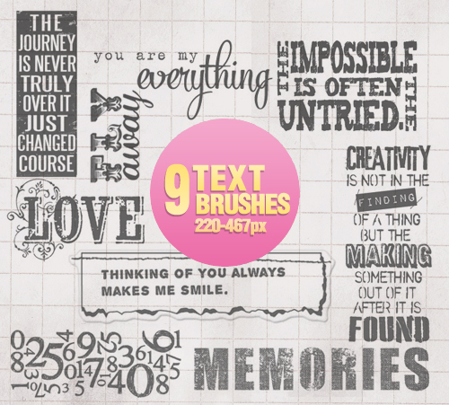 Free Resource: Text Brushes for Designers 5