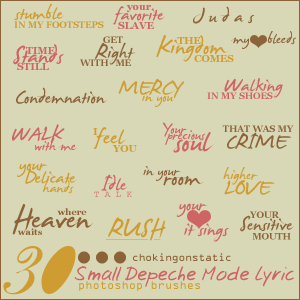 Free Resource: Text Brushes for Designers 6