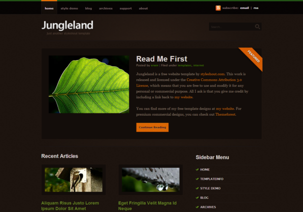 20 Best Free HTML5 Website Template for Designers 14