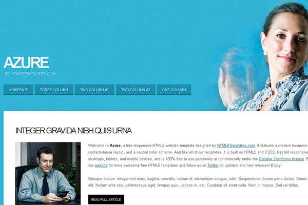 20 Best Free HTML5 Website Template for Designers 4