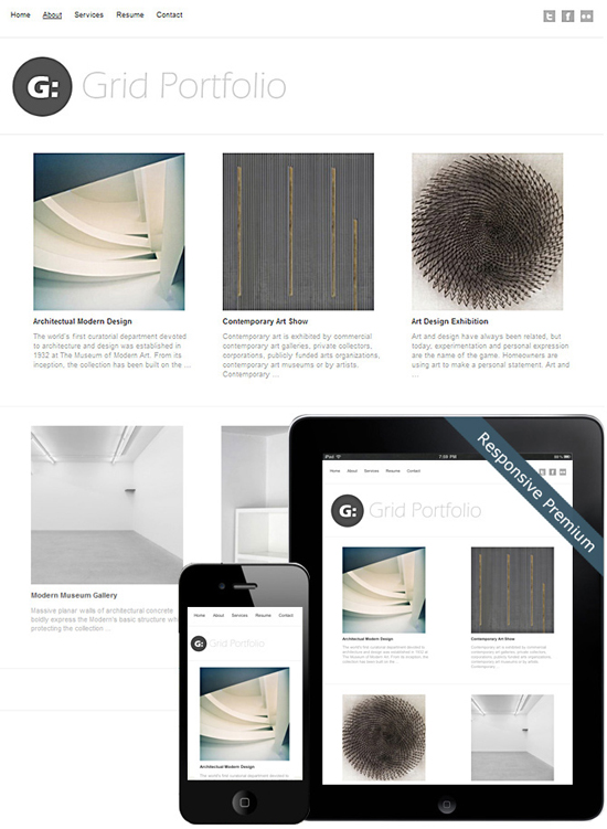 20 Free Hand-Picked Portfolio WordPress Themes 3
