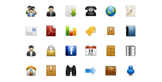 30+ Latest Free Flat Icon Sets For Your Use 10