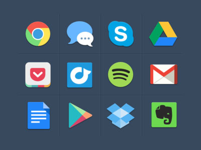 30+ Latest Free Flat Icon Sets For Your Use 16