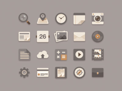 30+ Latest Free Flat Icon Sets For Your Use 19