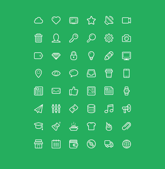 30+ Latest Free Flat Icon Sets For Your Use 21