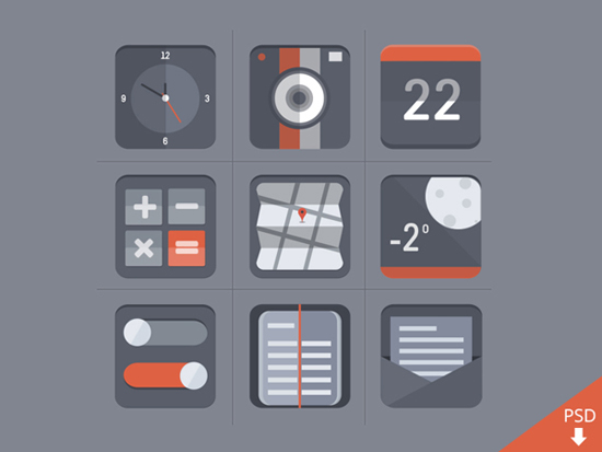 30+ Latest Free Flat Icon Sets For Your Use 25
