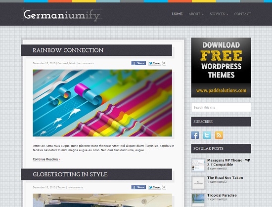 25 Free High Quality WordPress Themes 1