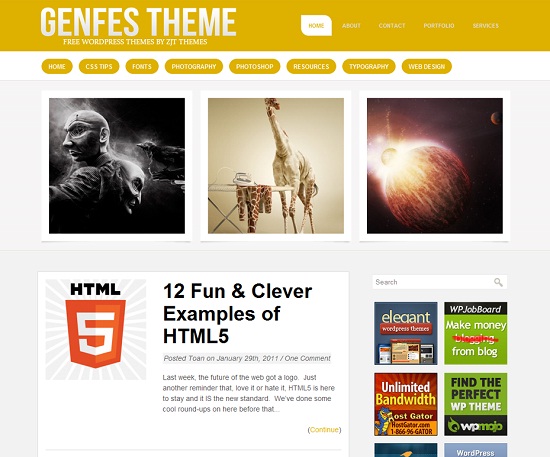 25 Free High Quality WordPress Themes 9